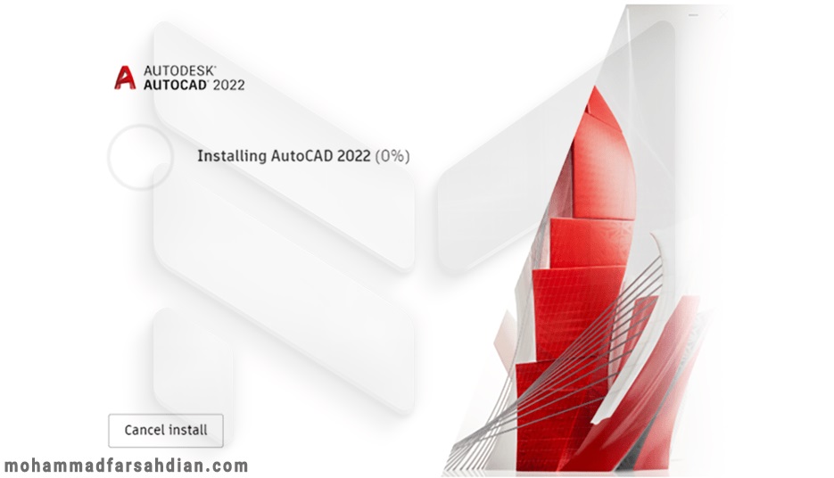 نصب اتوکد تضمینی با تکنیک های گروه آموزشی محمد فرشادیان